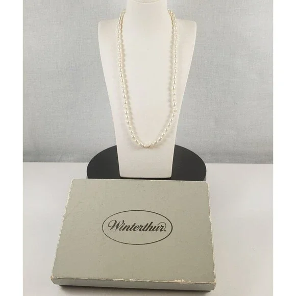 Winterthur Child's Freshwater Pearl Necklace 14k Gold Clasp Women's Pearl Choker